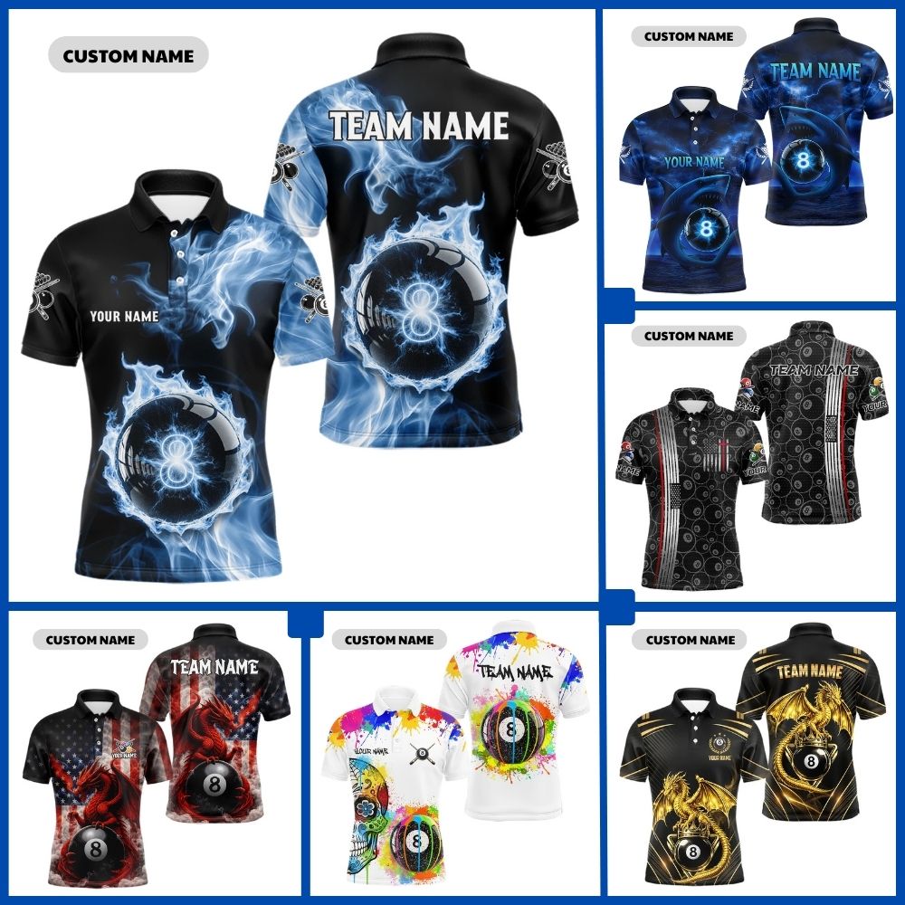 8 ball pool team shirt_1